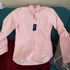J. Crew Light Pink Checkered Shirt